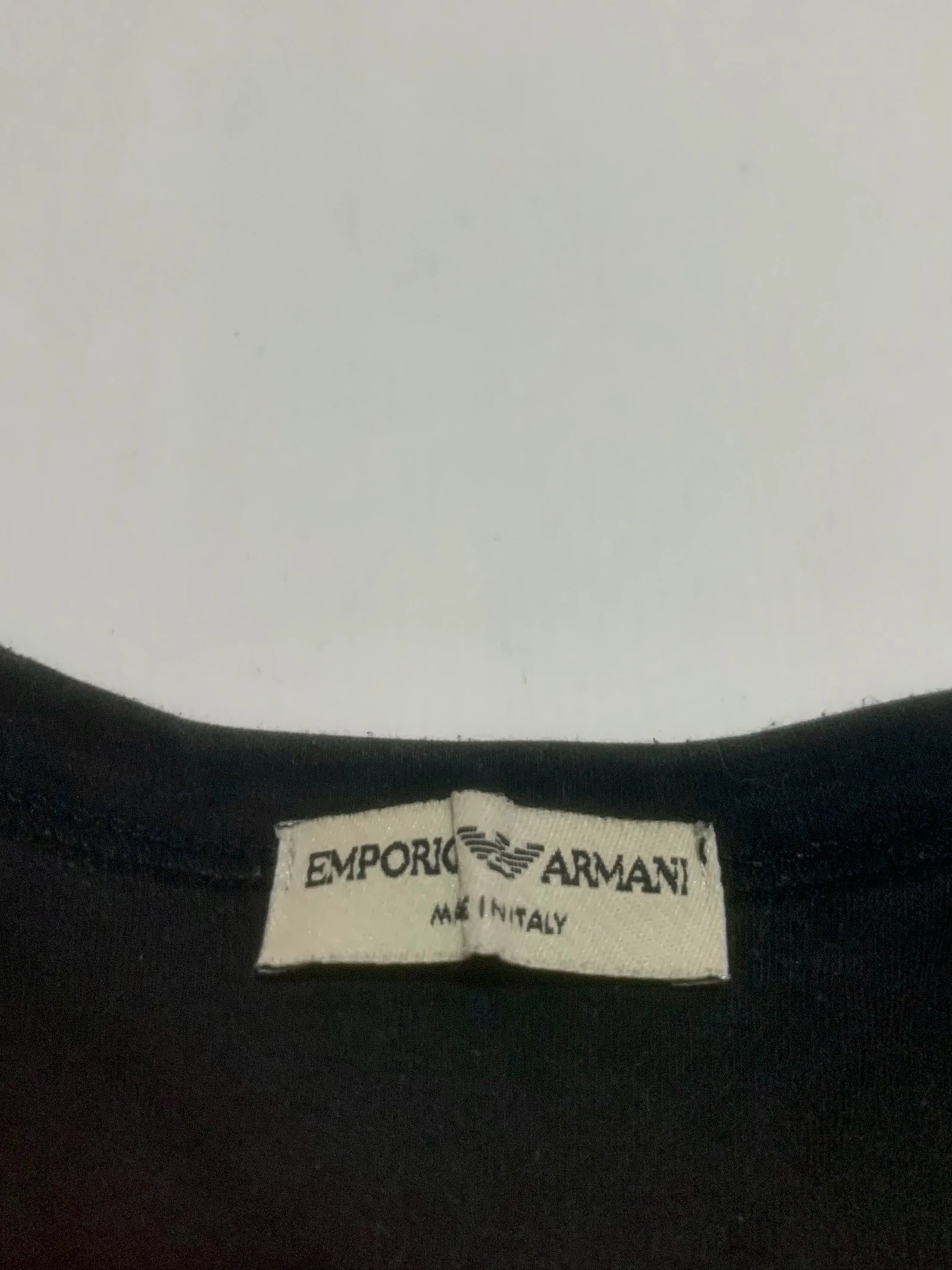 Camiseta Armani Preta Bordada Oversize Tamanho M – photo 3